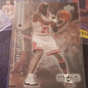 Michael Jordan Basketball Card - Black and White